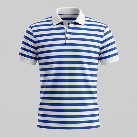 Herren Poloshirt Mit Streifen Kurzarm