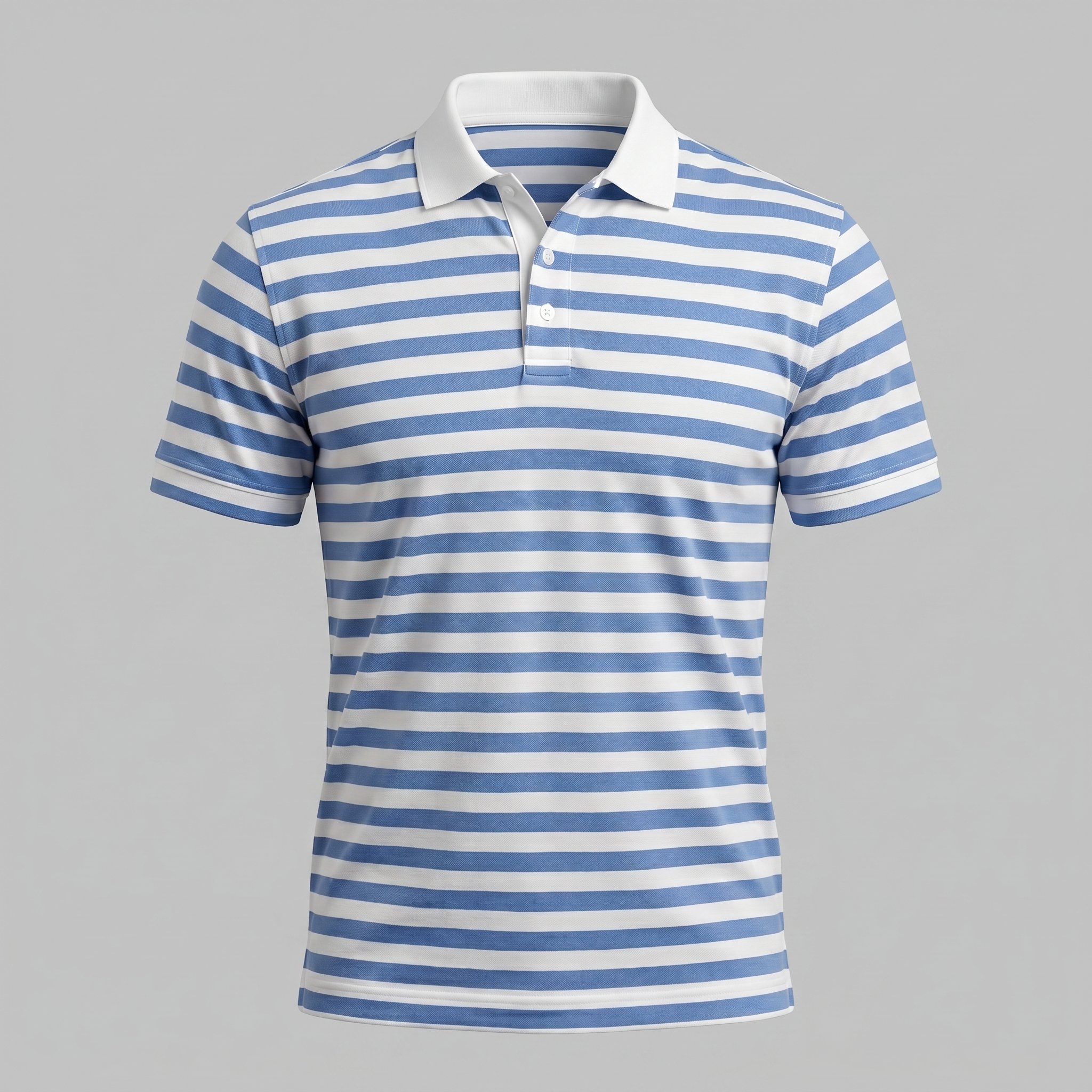 Herren Poloshirt Mit Streifen Kurzarm