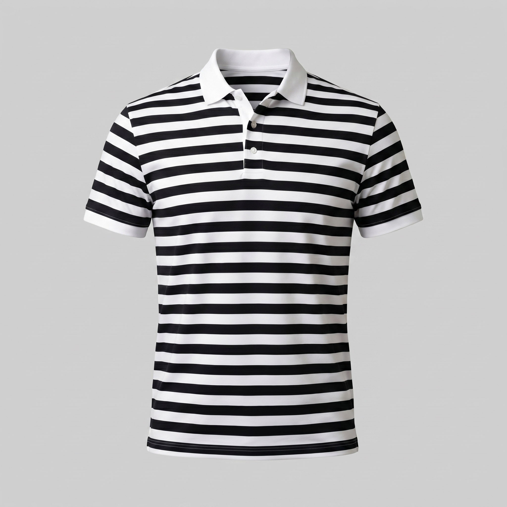 Herren Poloshirt Mit Streifen Kurzarm
