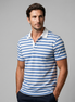 Herren Poloshirt Mit Streifen Kurzarm