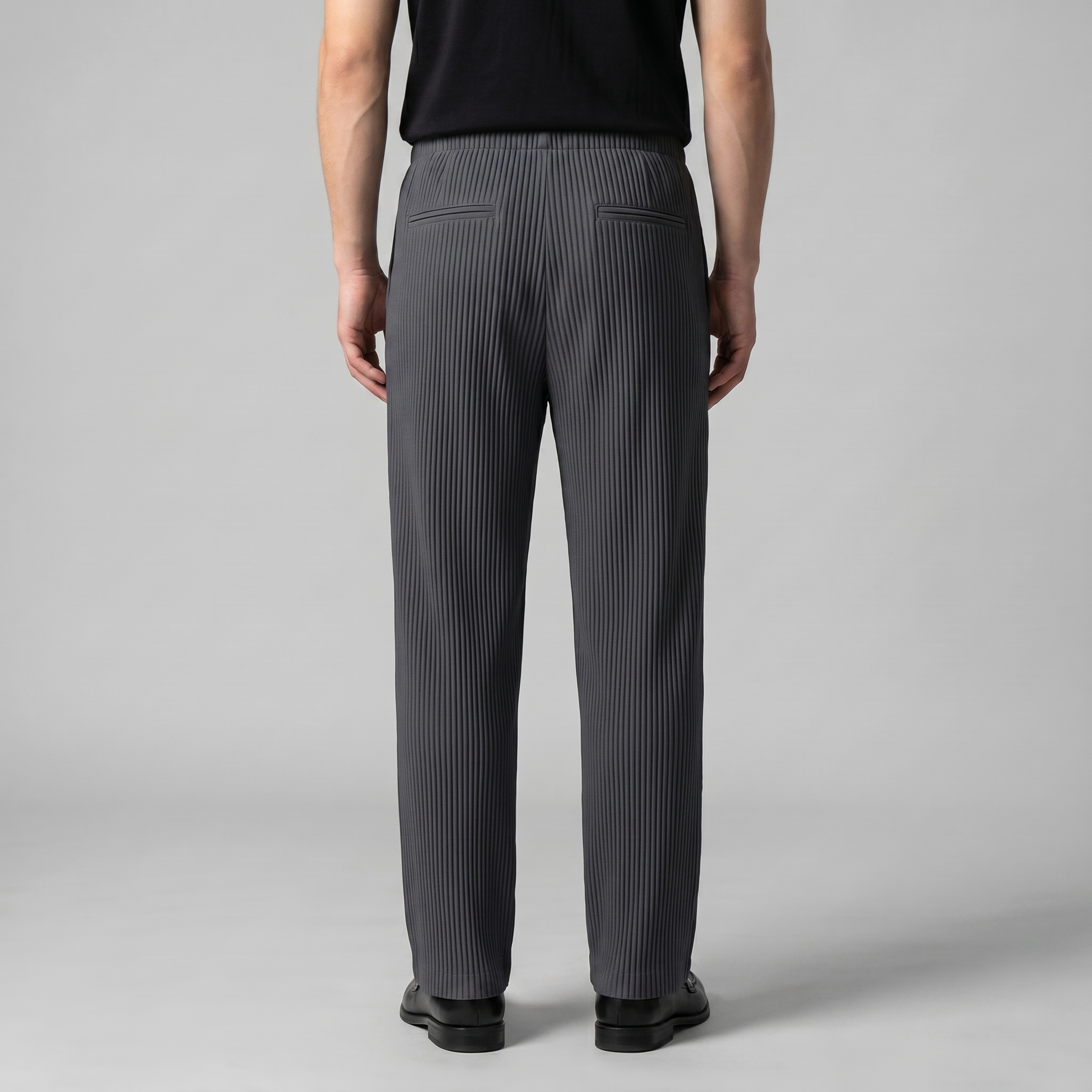 Herren Gestreifte Hose Mit Kordelzug Und Elastischem Bund