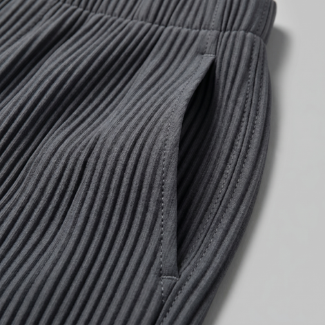 Herren Gestreifte Hose Mit Kordelzug Und Elastischem Bund