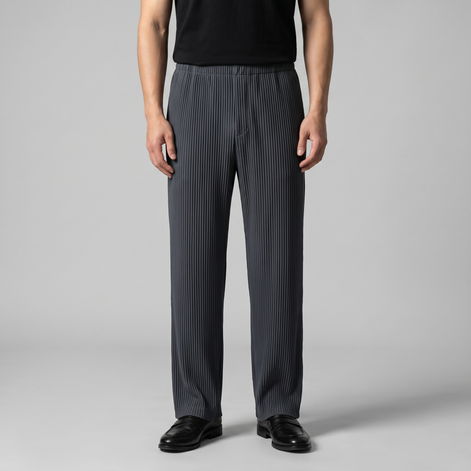 Herren Gestreifte Hose Mit Kordelzug Und Elastischem Bund