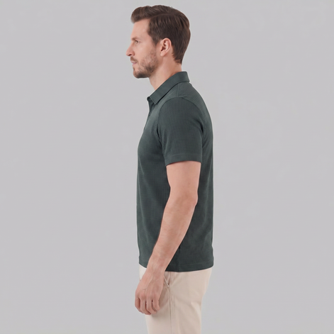 Herren Polohemd mit Struktur