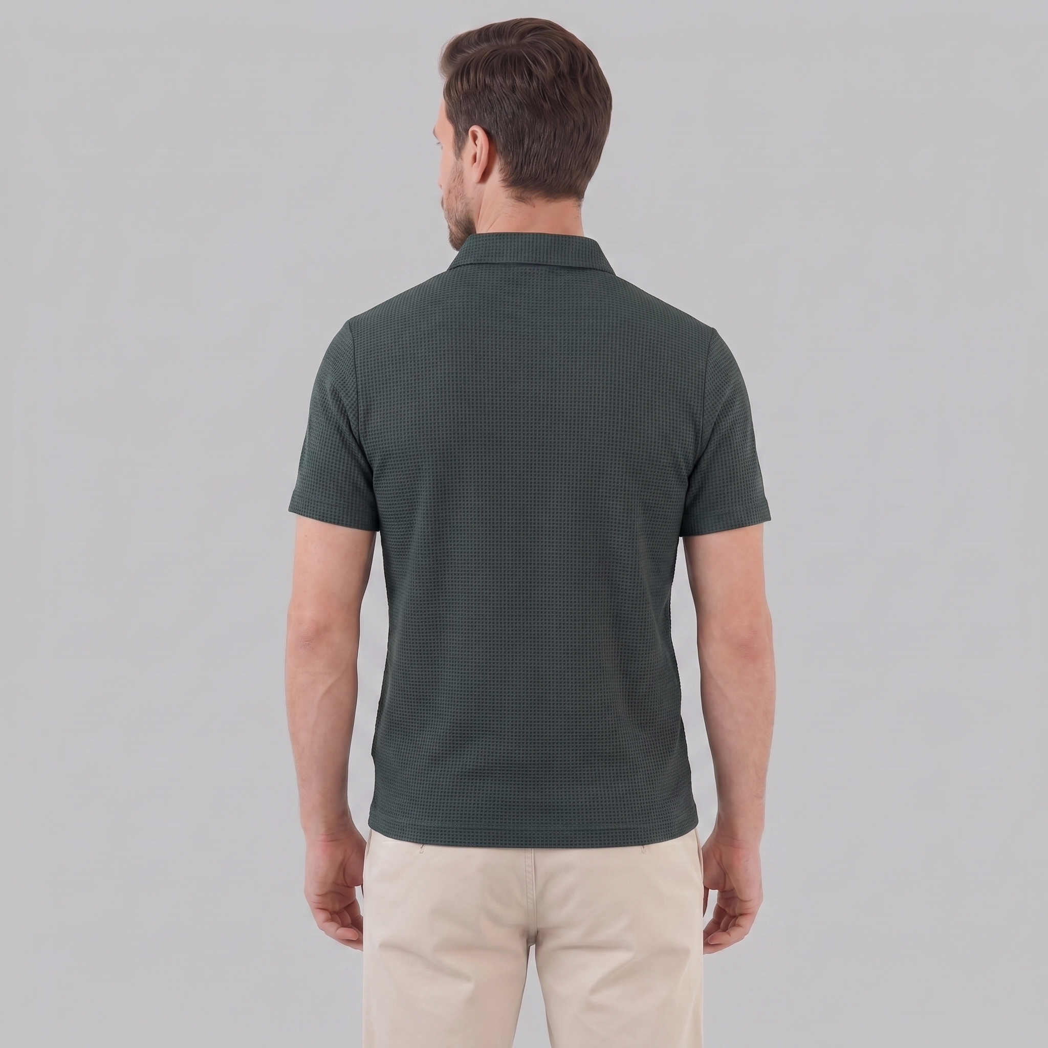 Herren Polohemd mit Struktur
