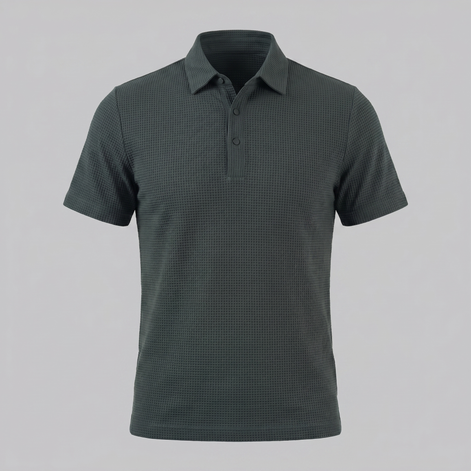 Herren Polohemd mit Struktur