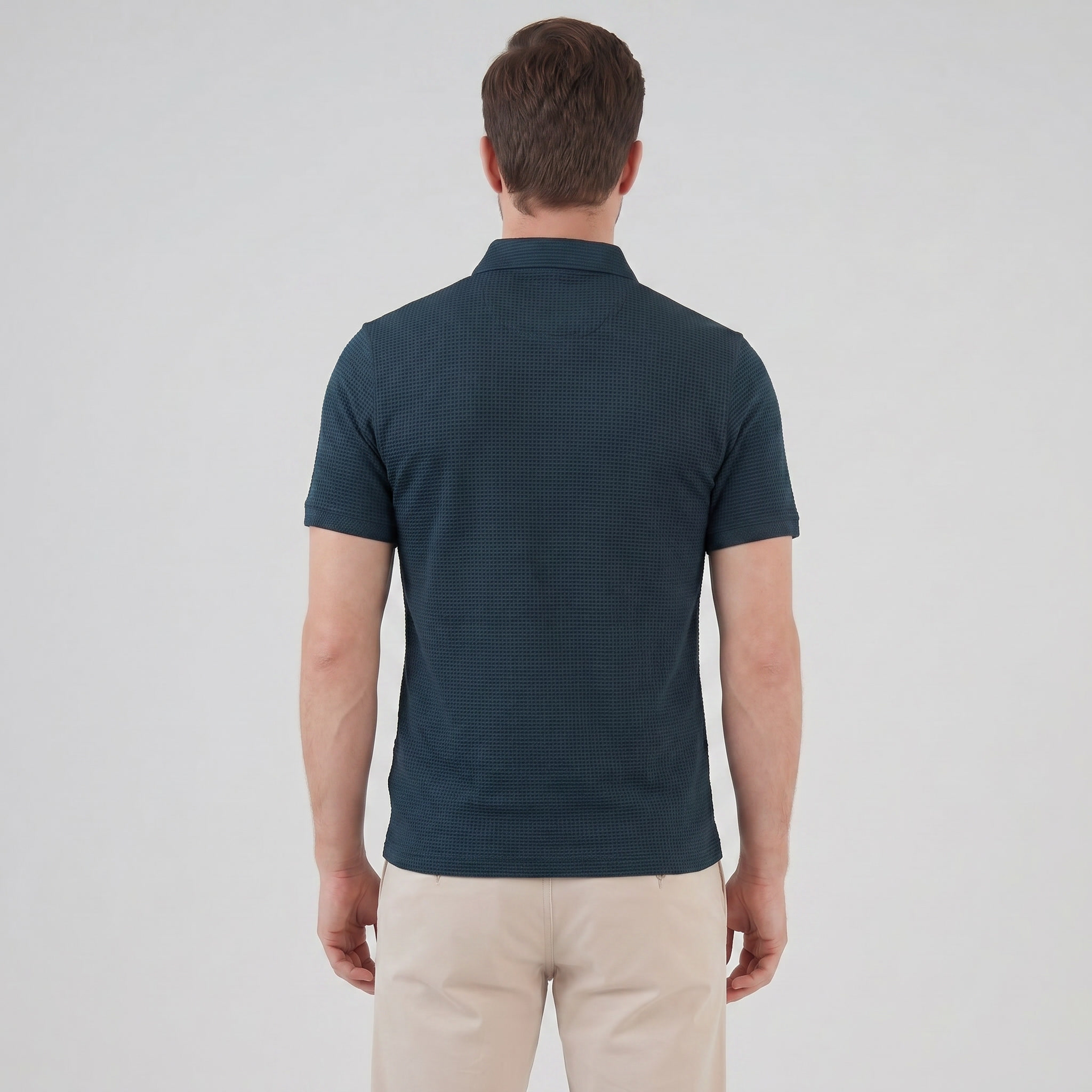 Herren Polohemd mit Struktur