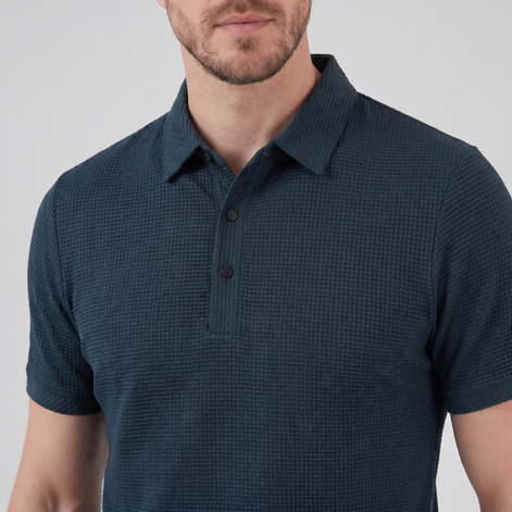 Herren Polohemd mit Struktur