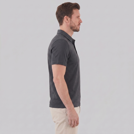 Herren Polohemd mit Struktur