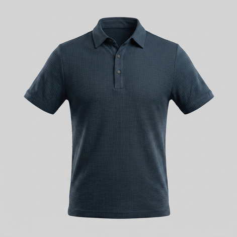 Herren Polohemd mit Struktur
