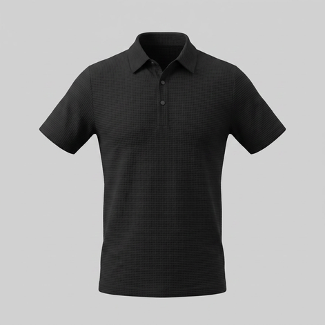 Herren Polohemd mit Struktur