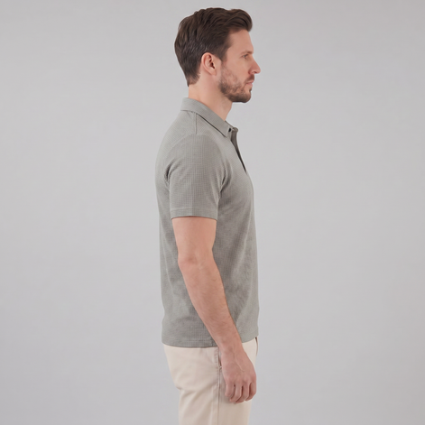 Herren Polohemd mit Struktur