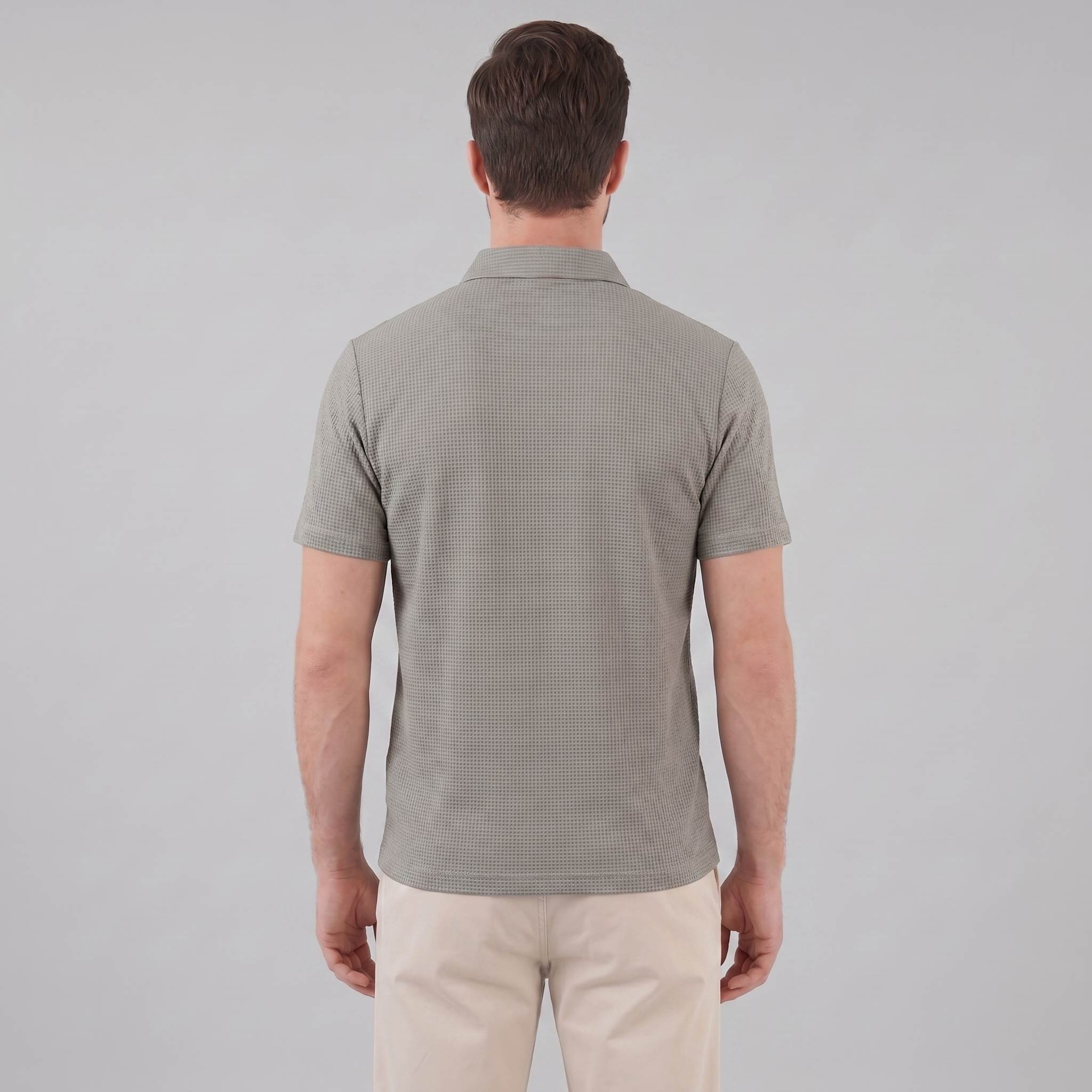 Herren Polohemd mit Struktur