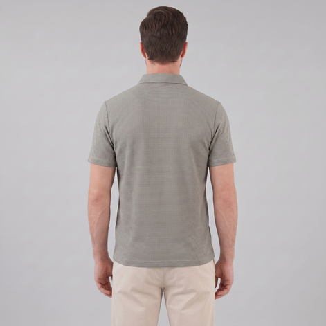 Herren Polohemd mit Struktur