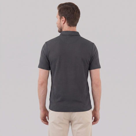 Herren Polohemd mit Struktur