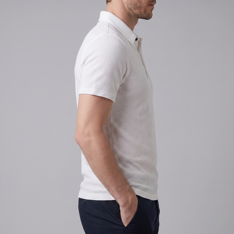 Herren Polohemd mit Struktur