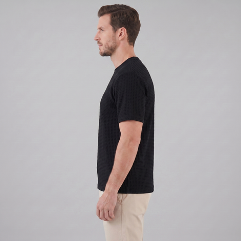 Herren Strukturiertes Sommer-T-Shirt