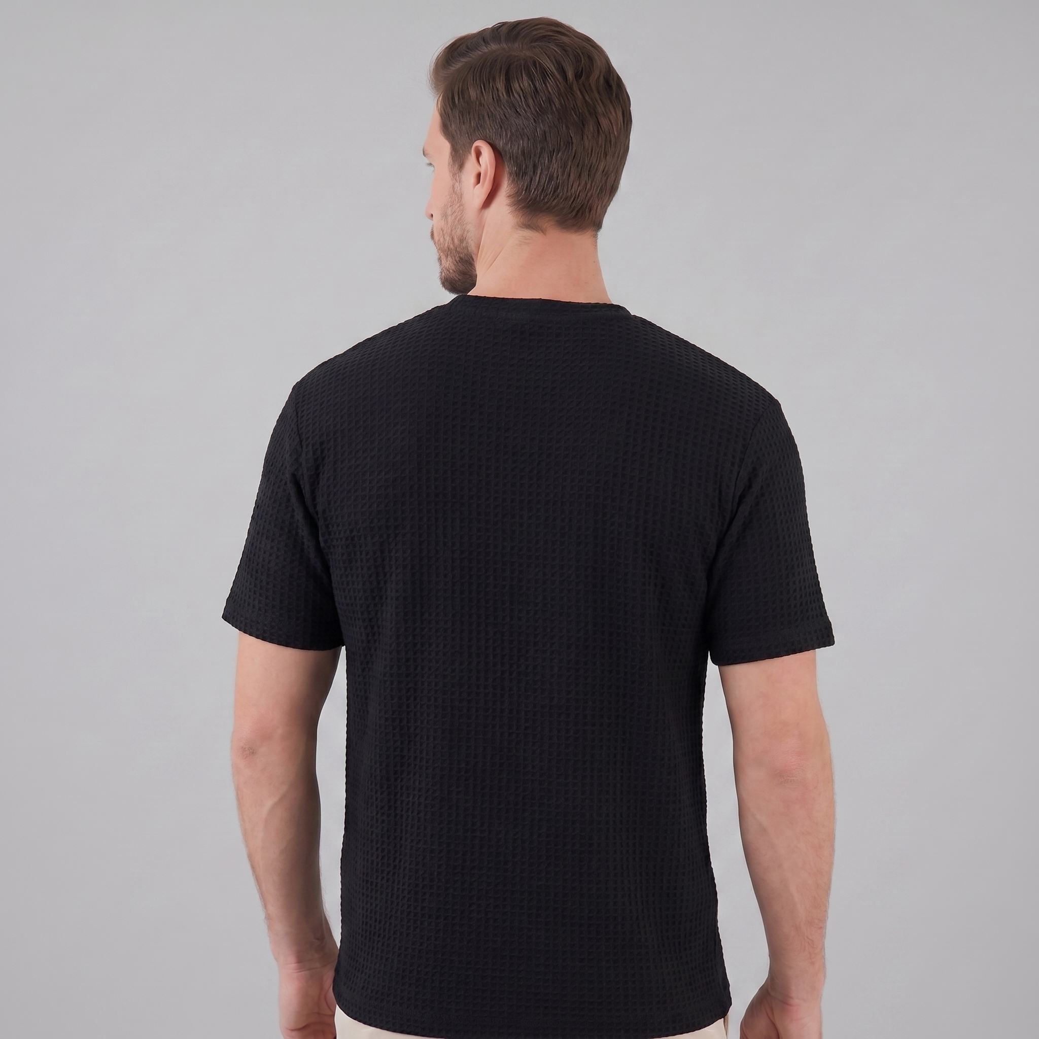 Herren Strukturiertes Sommer-T-Shirt