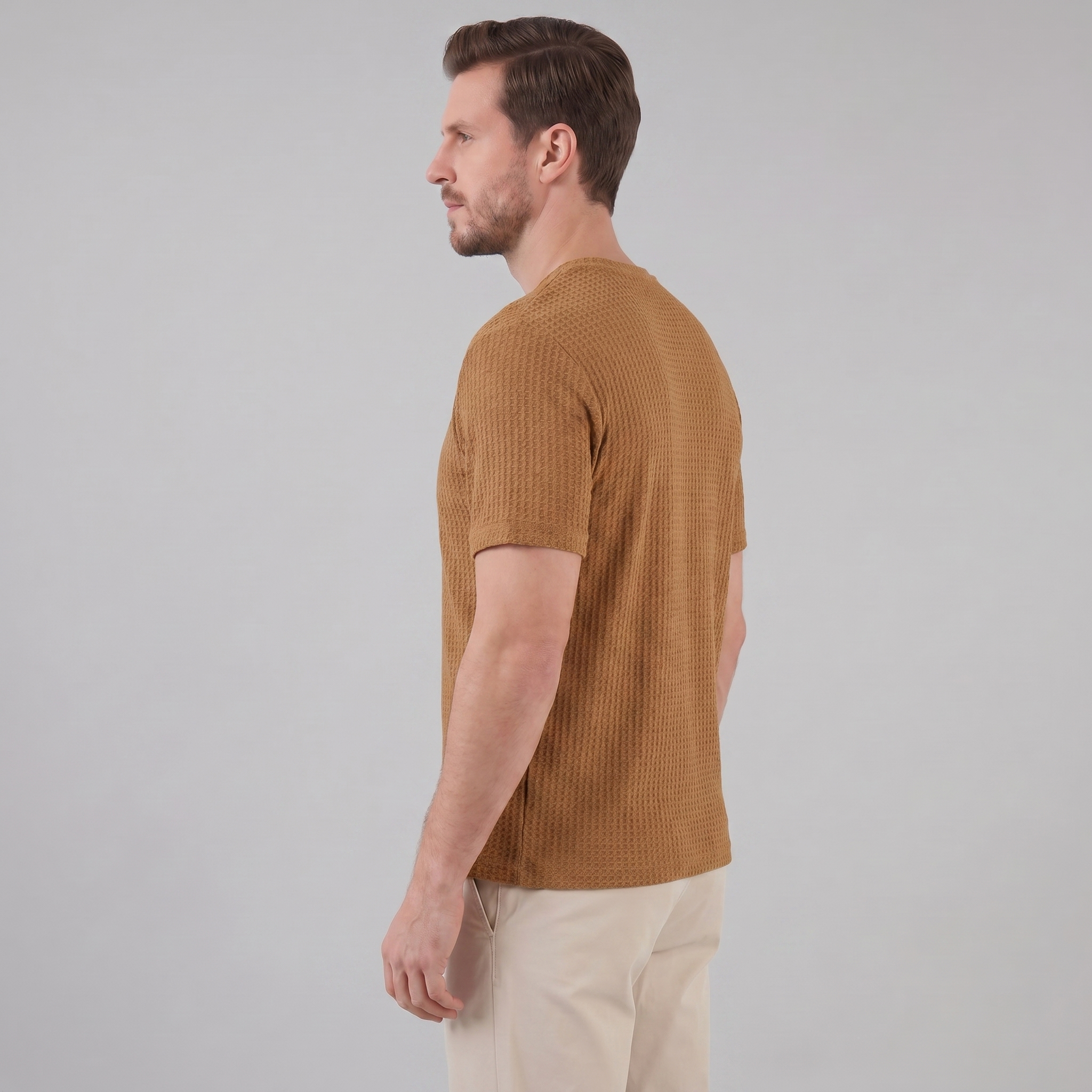 Herren Strukturiertes Sommer-T-Shirt