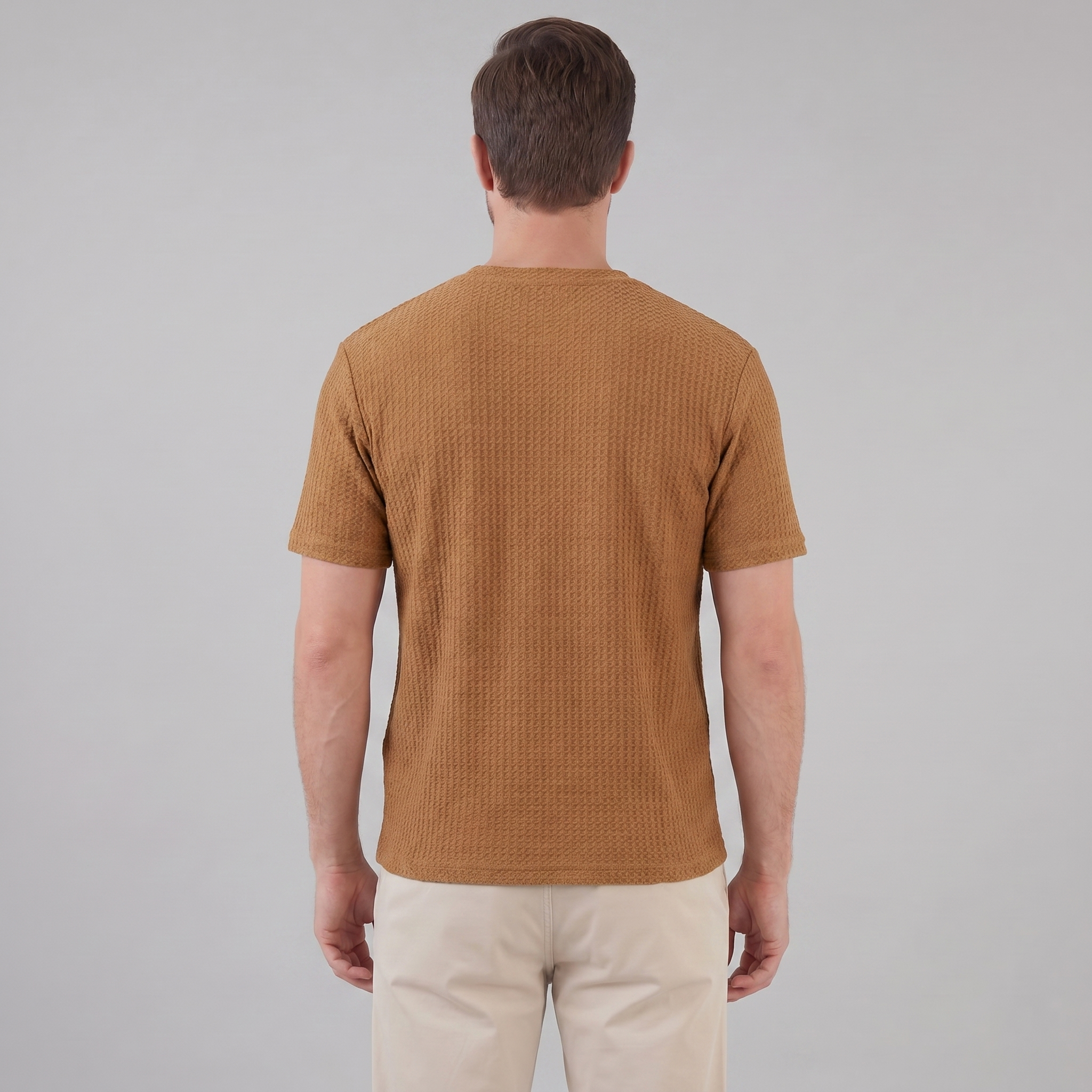 Herren Strukturiertes Sommer-T-Shirt