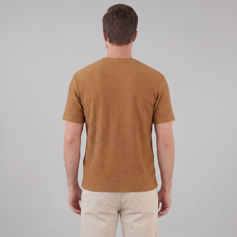 Herren Strukturiertes Sommer-T-Shirt