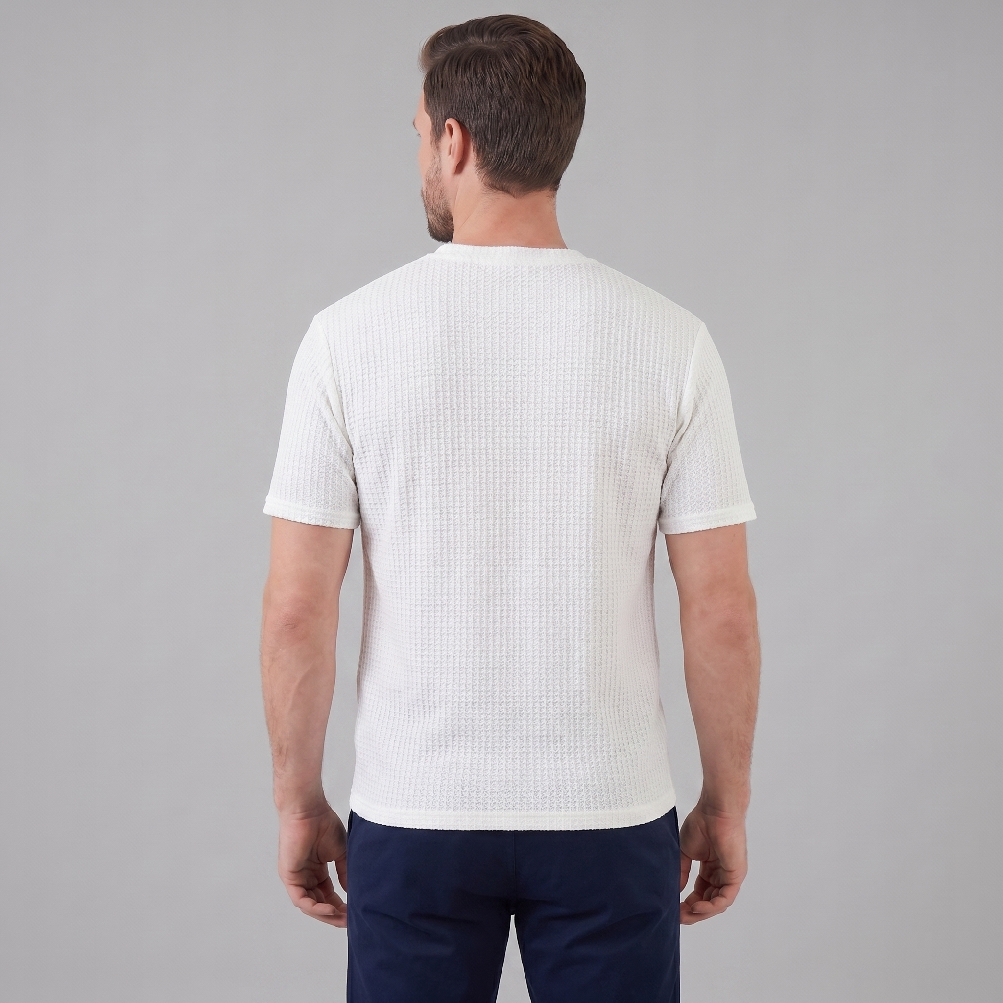 Herren Strukturiertes Sommer-T-Shirt