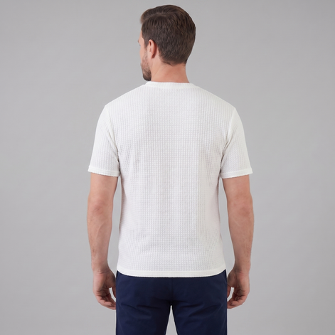 Herren Strukturiertes Sommer-T-Shirt