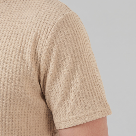 Herren Strukturiertes Sommer-T-Shirt
