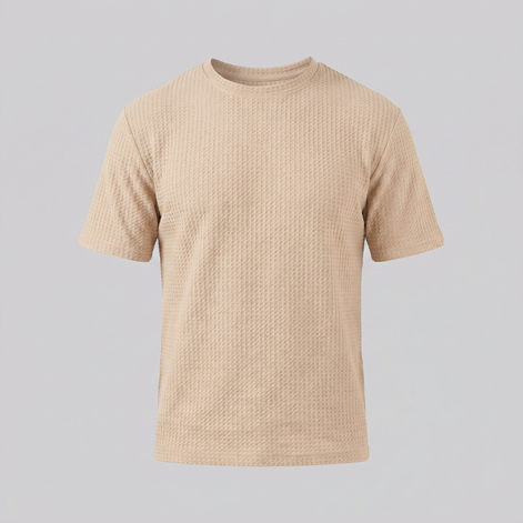 Herren Strukturiertes Sommer-T-Shirt