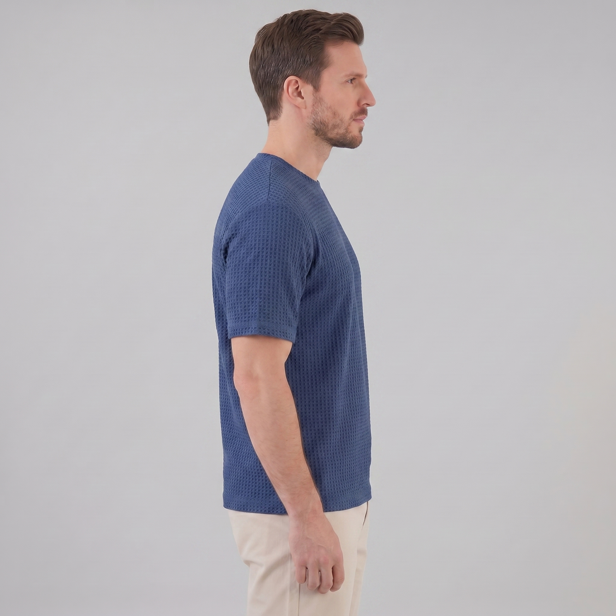 Herren Strukturiertes Sommer-T-Shirt