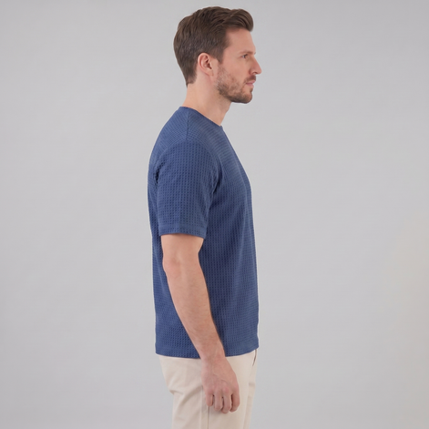 Herren Strukturiertes Sommer-T-Shirt