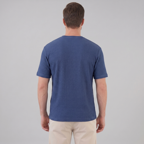 Herren Strukturiertes Sommer-T-Shirt