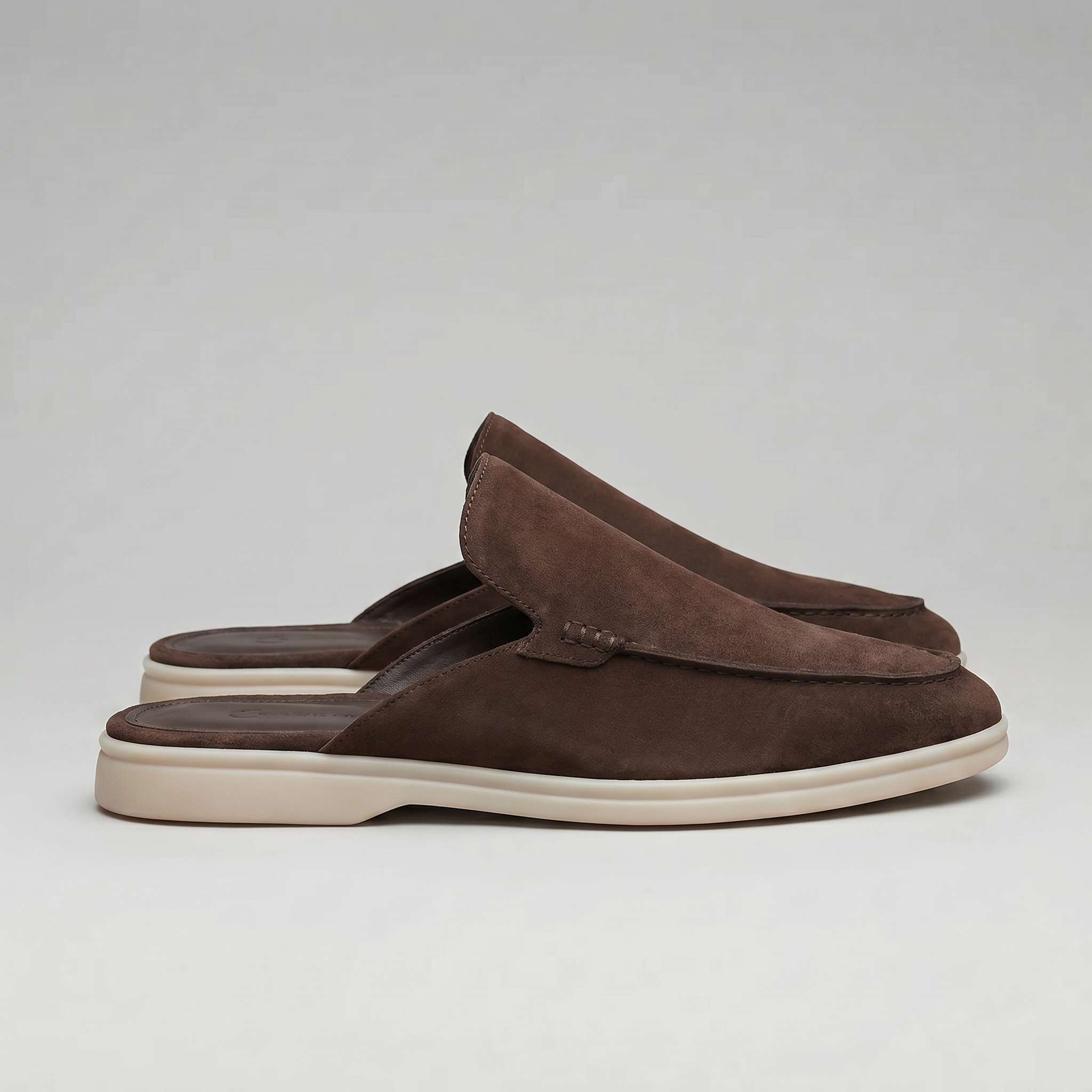 Herren Wildleder Loafer Mules ohne Fersenriemen