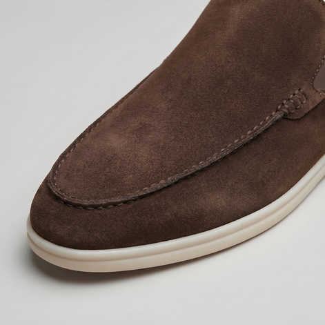 Herren Wildleder Loafer Mules ohne Fersenriemen
