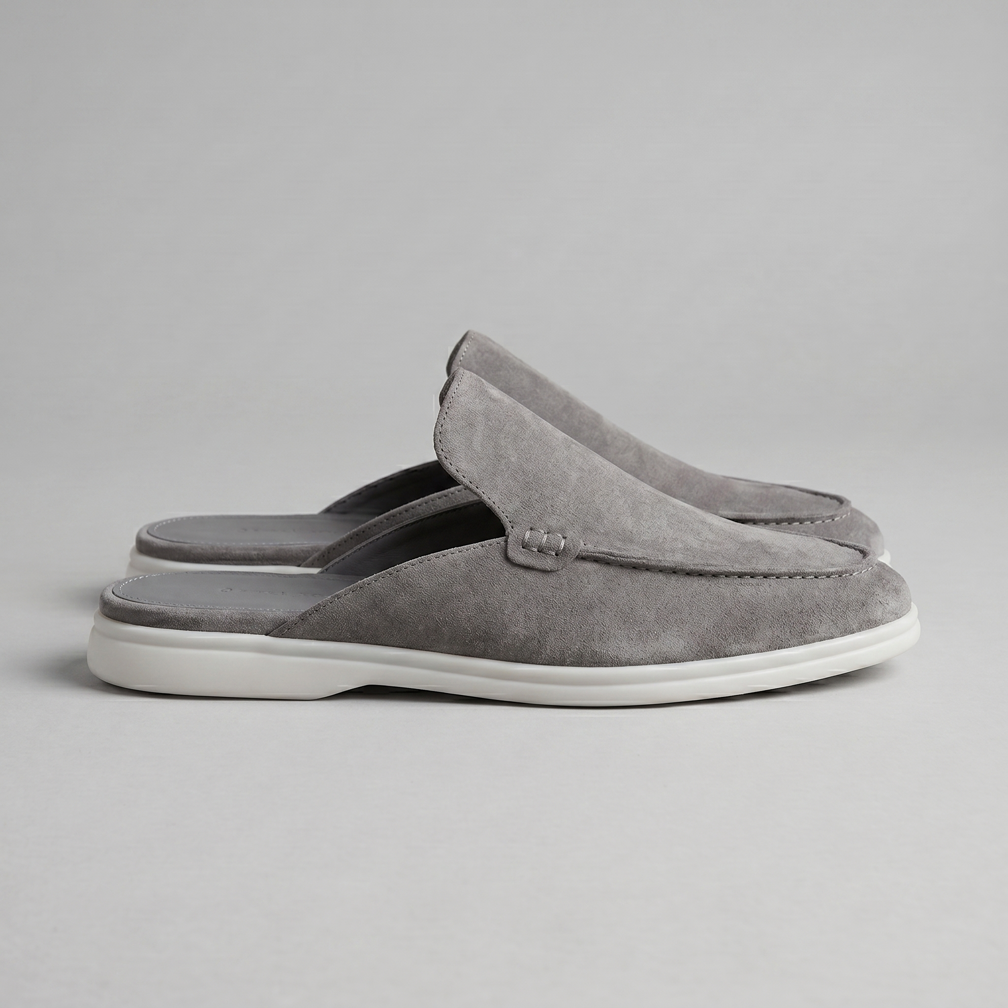 Herren Wildleder Loafer Mules ohne Fersenriemen