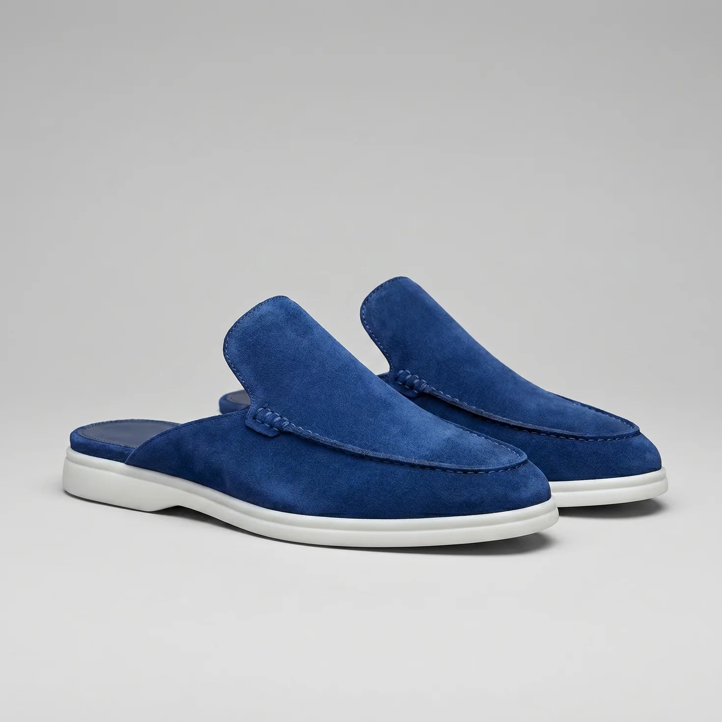 Herren Wildleder Loafer Mules ohne Fersenriemen