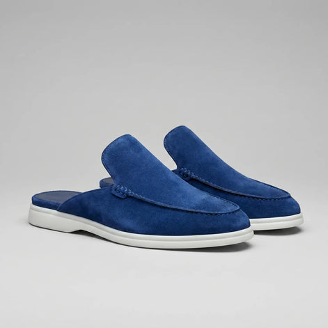 Herren Wildleder Loafer Mules ohne Fersenriemen