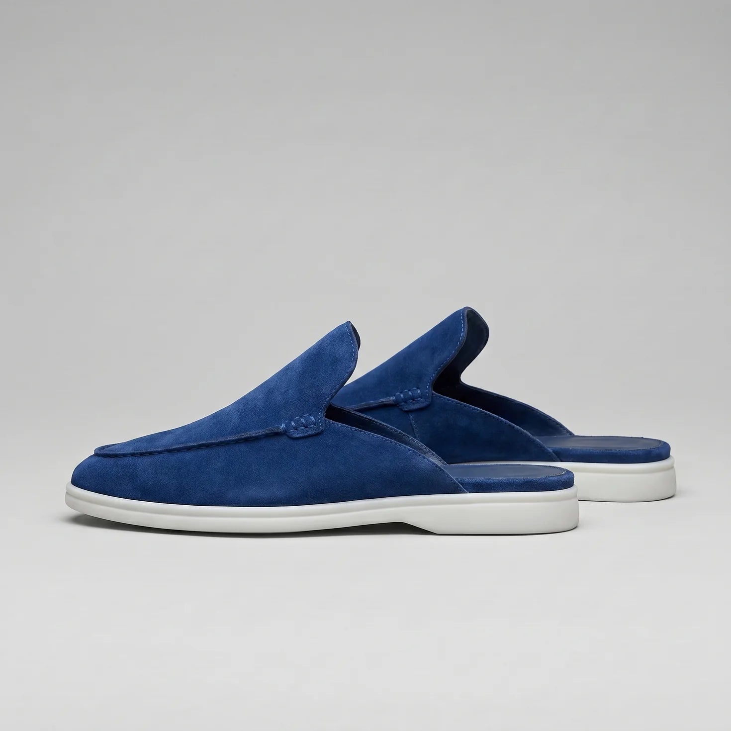 Herren Wildleder Loafer Mules ohne Fersenriemen
