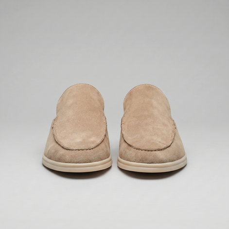 Herren Wildleder Loafer Mules ohne Fersenriemen