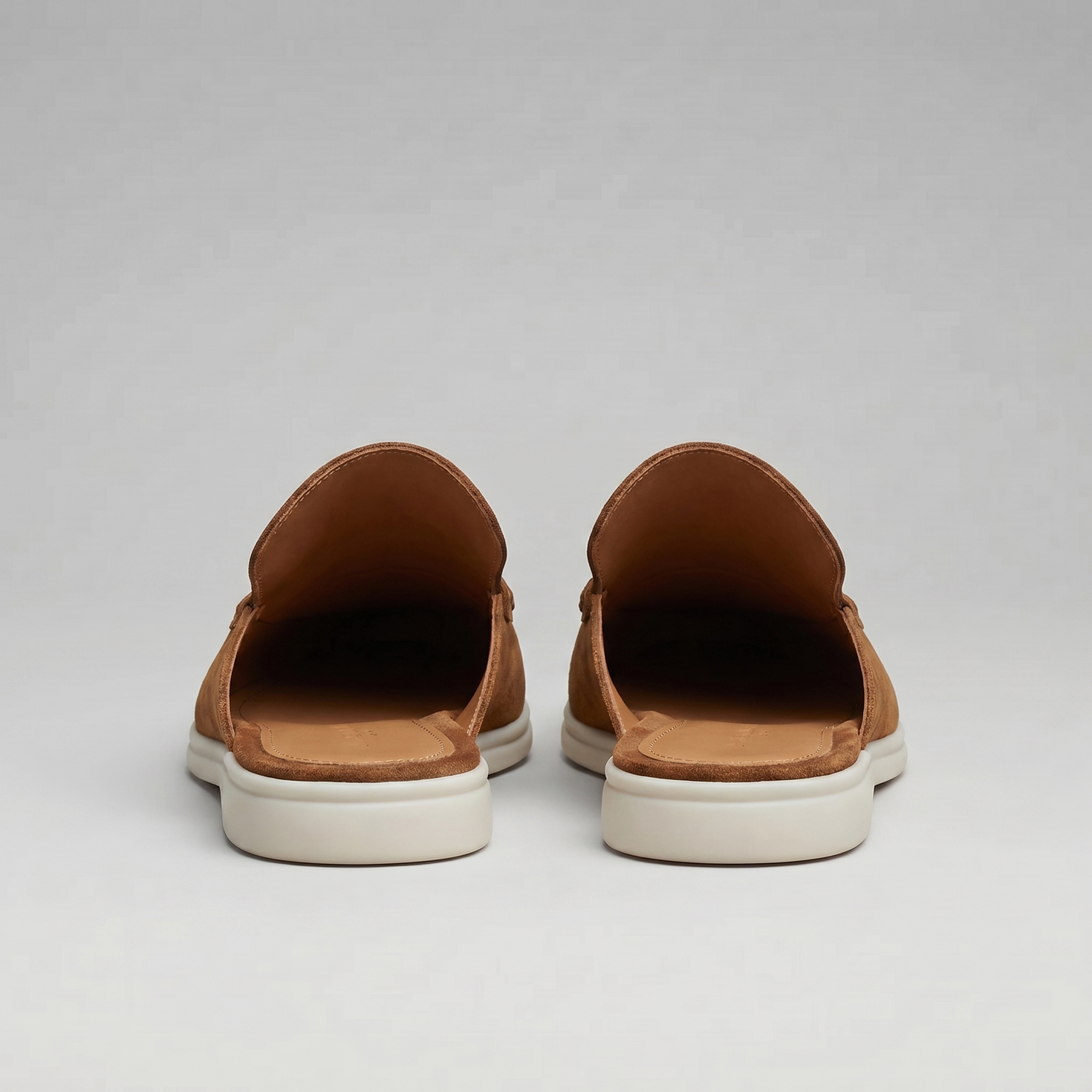 Herren Wildleder Loafer Mules ohne Fersenriemen