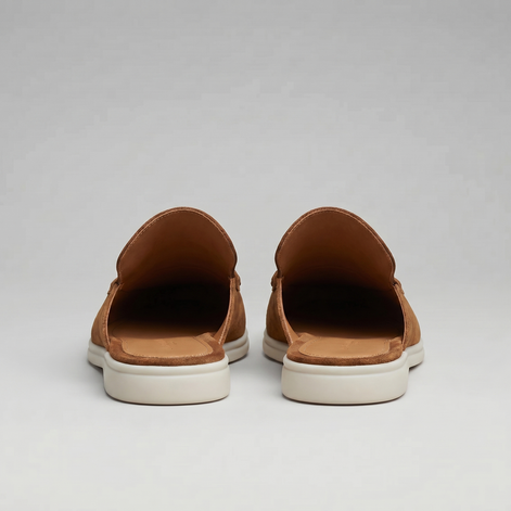 Herren Wildleder Loafer Mules ohne Fersenriemen