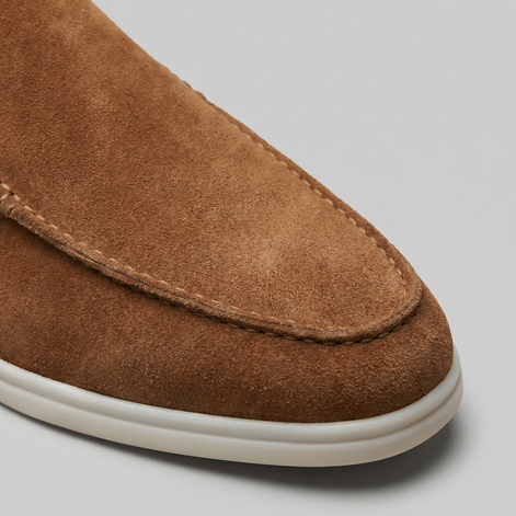 Herren Wildleder Loafer Mules ohne Fersenriemen