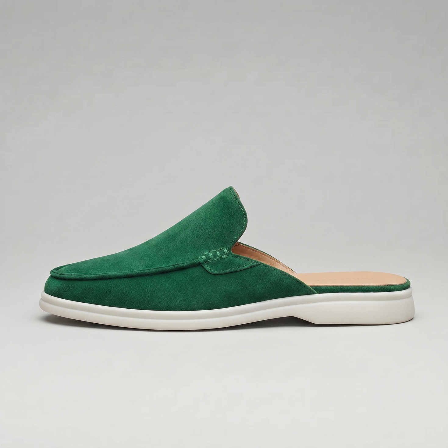 Herren Wildleder Loafer Mules ohne Fersenriemen