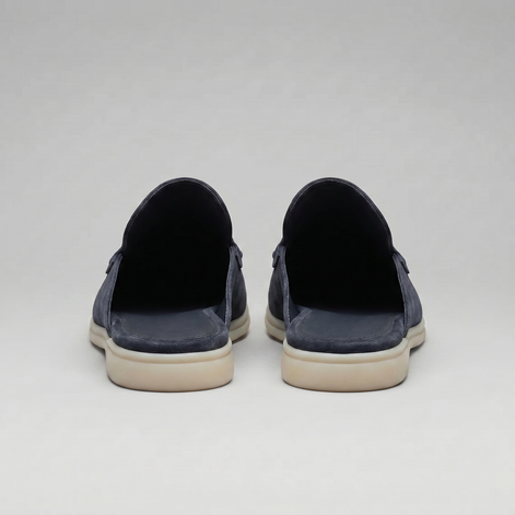 Herren Wildleder Loafer Mules ohne Fersenriemen