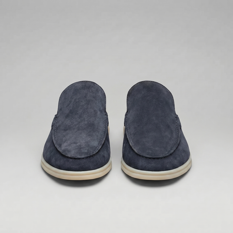 Herren Wildleder Loafer Mules ohne Fersenriemen