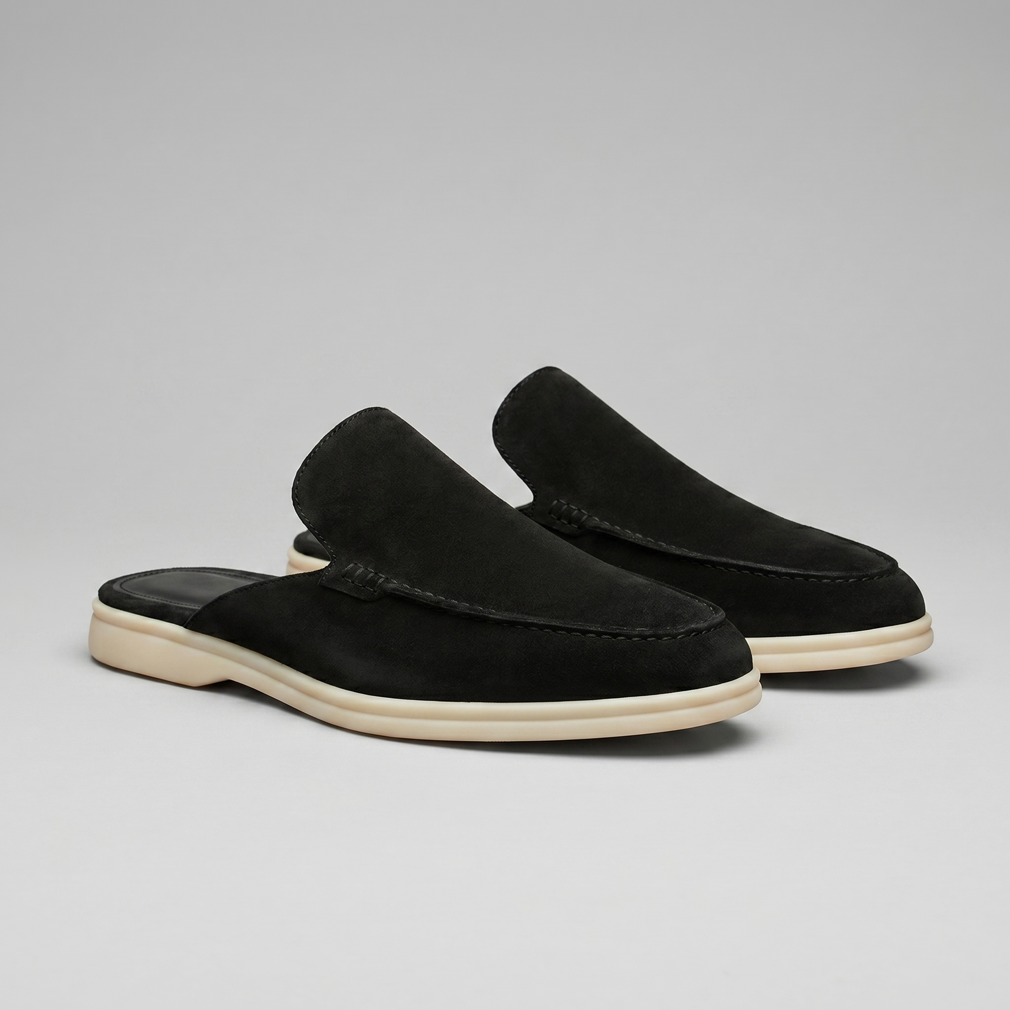 Herren Wildleder Loafer Mules ohne Fersenriemen