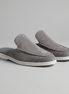 Herren Wildleder Loafer Mules ohne Fersenriemen