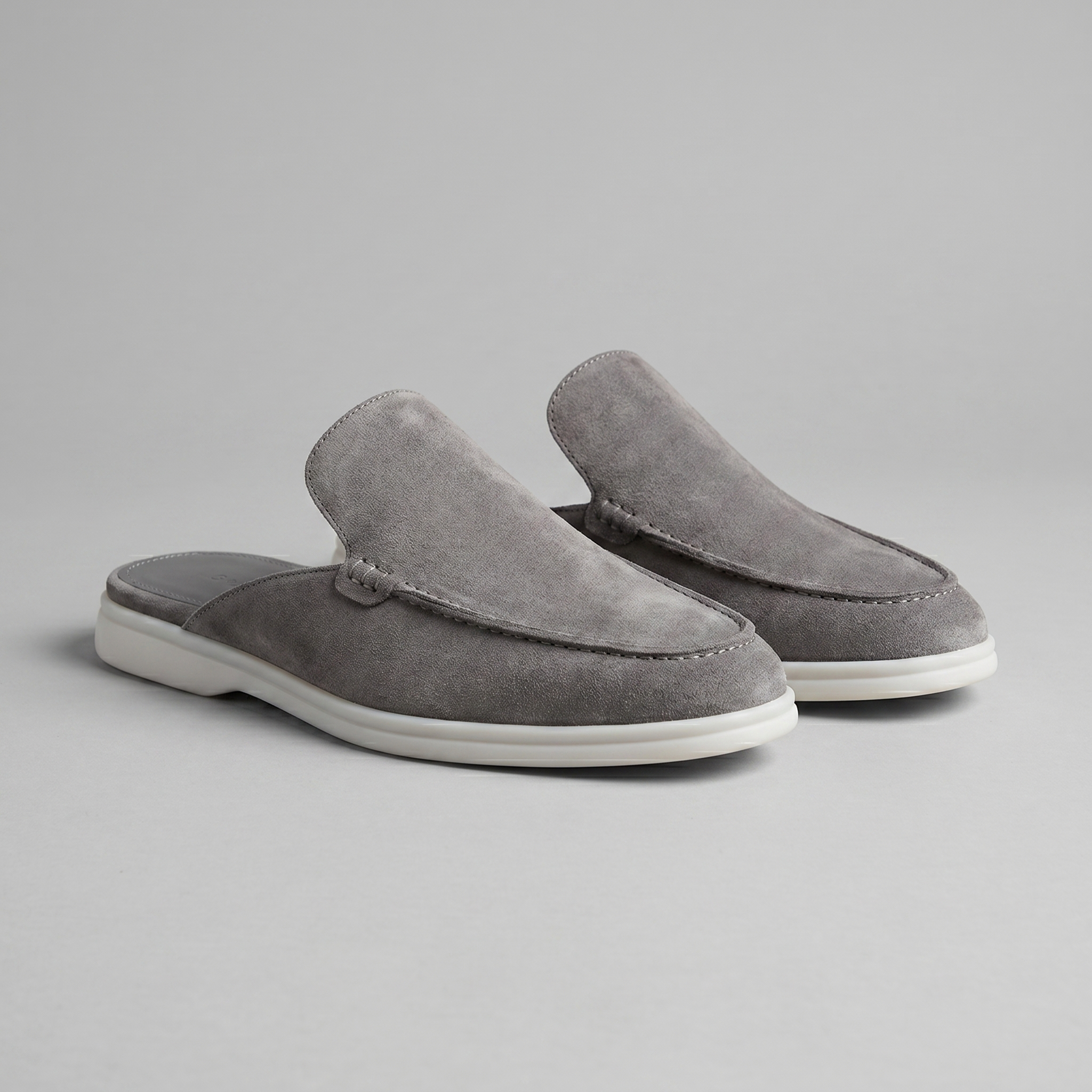 Herren Wildleder Loafer Mules ohne Fersenriemen