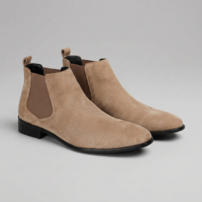 Herren Wildleder Chelsea Stiefeletten