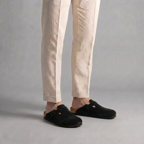 Herren Wildleder Clogs Stilvolle Komfort Loafer